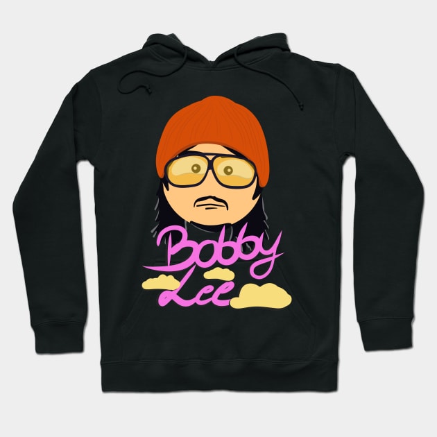 If Bobby Lee Was a South Park Character (Tigerbelly Blue) Hoodie by Ina